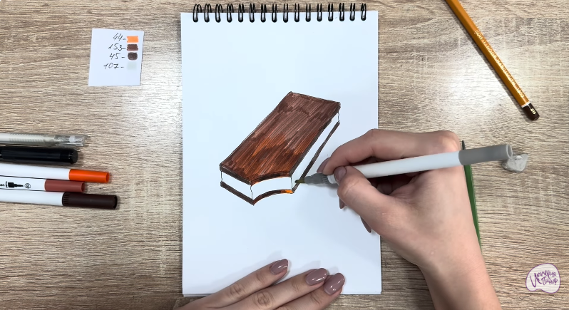 Рисуем Молочный ломтик