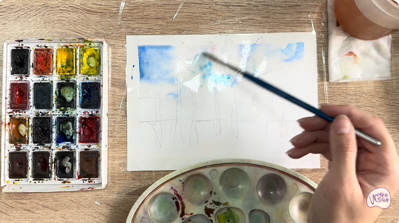 Рисуем Озеро Сукко