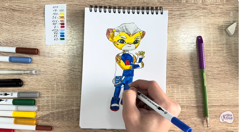 Рисуем Стар Нави из "Джи-Джи Бонд"