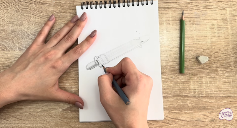 Рисуем Держатель для простыни