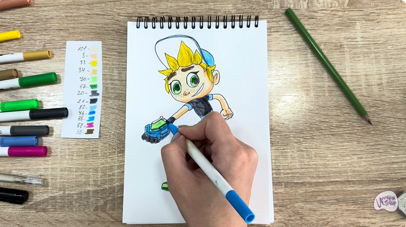 Рисуем Тимми из "Живой гараж"