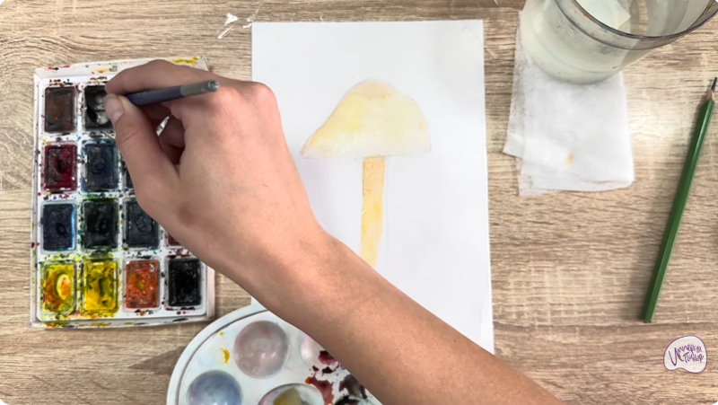 Рисуем Колпак кольчатый