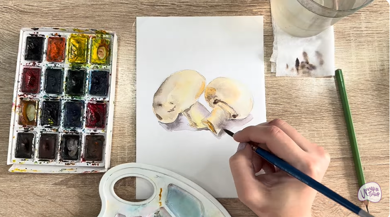 Рисуем Шампиньоны