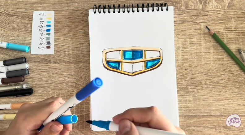 Рисуем Лого GEELY