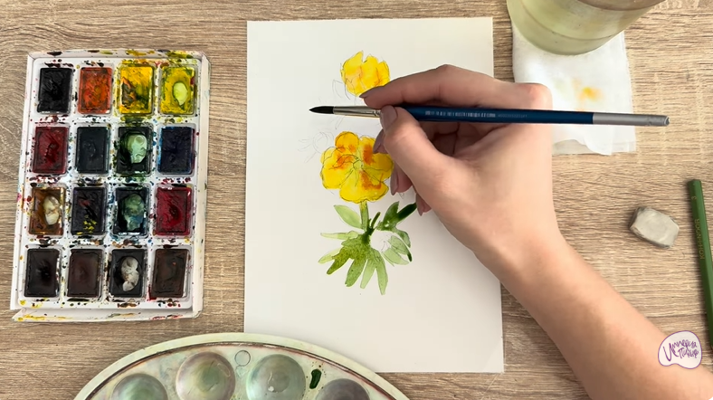 Рисуем Лапчатка