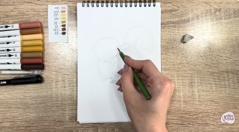 Рисуем Морт из "Мадагаскар"