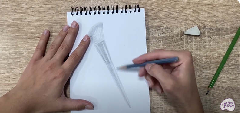 Рисуем Кисть для румян