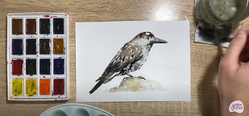 Рисуем Кедровка