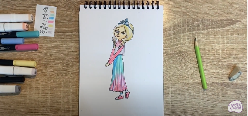 Рисуем Алёнка из "Царевны"