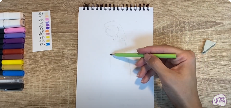 Рисуем Соня из "Царевны"