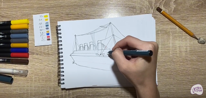 Рисуем Титаник