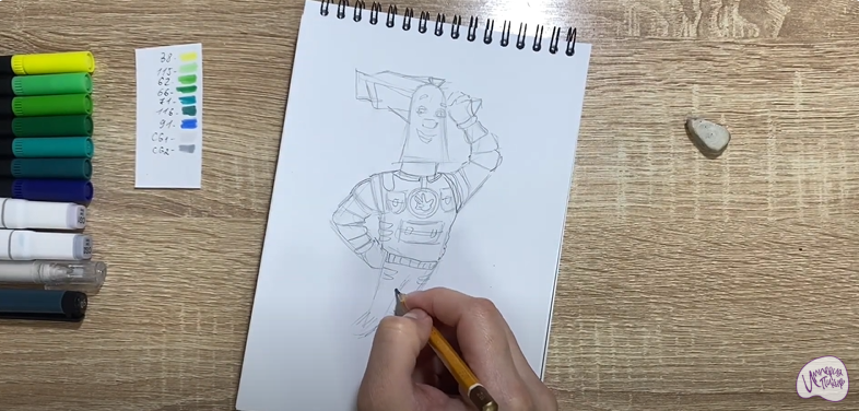 Рисуем Папус из "Фиксики"