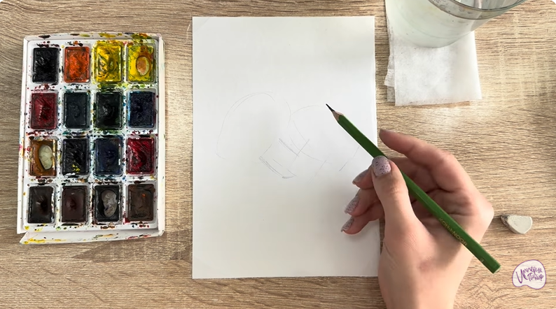 Рисуем Шампиньоны