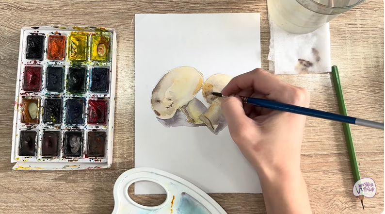 Рисуем Шампиньоны