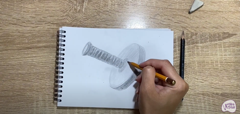 Рисуем Ролик гимнастический