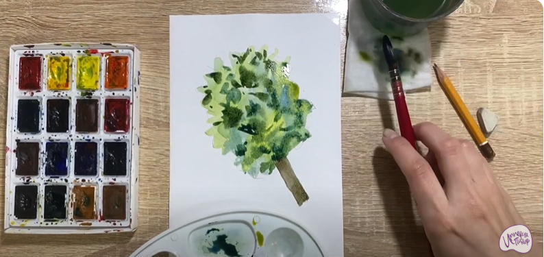 Рисуем Веник банный