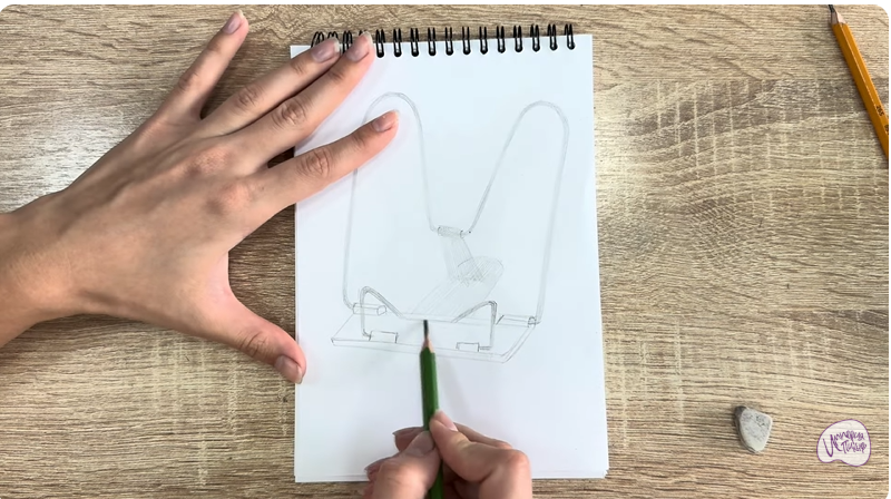 Рисуем Подставка для книг