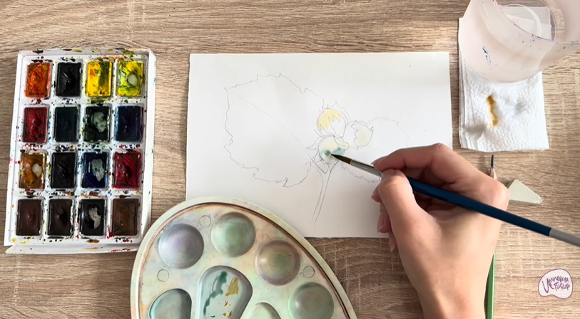 Рисуем Лещина