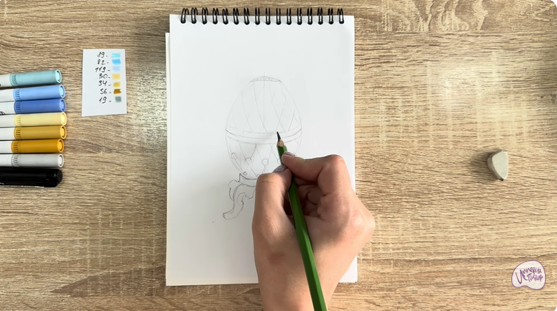 Рисуем Яйцо Фаберже