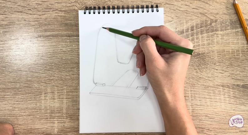 Рисуем Подставка для книг