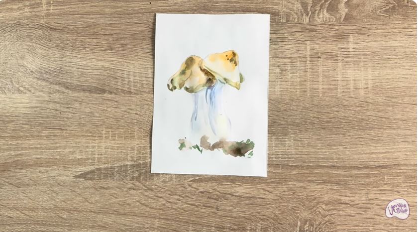 Рисуем Энтолома садовая