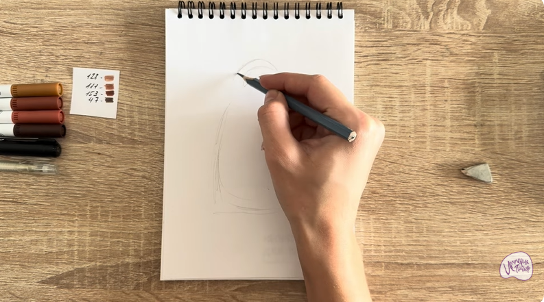 Рисуем Шоколадный Дед Мороз