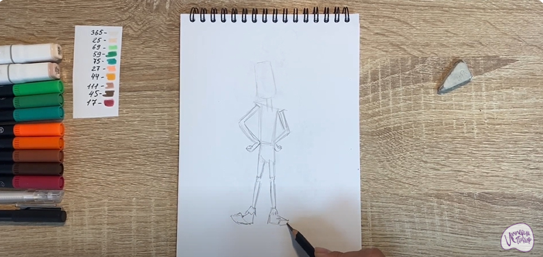 Рисуем Маракуда из мультфильма "Маракуда"