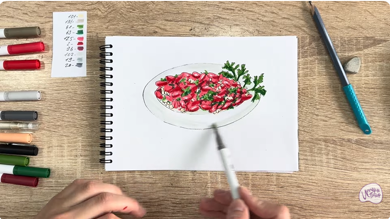 Рисуем Лобио по-грузински