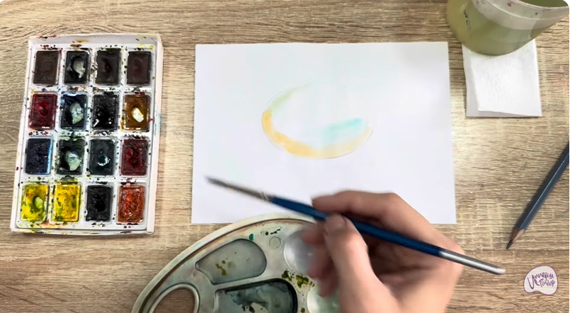 Рисуем Камень опал