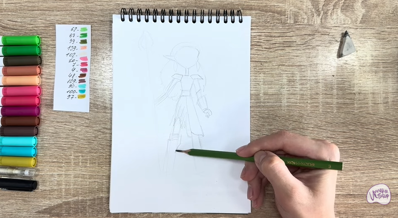 Рисуем Дриада из "Сказочный Патруль"