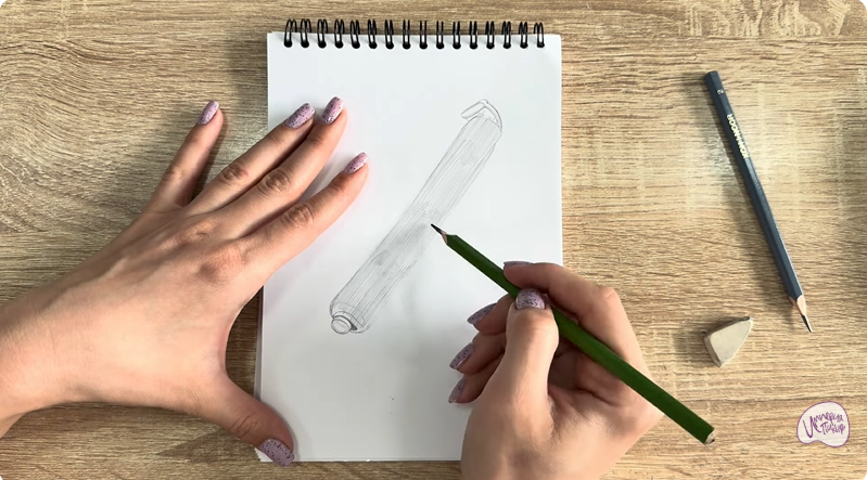 Рисуем Коклюшки для завивки