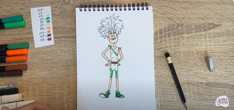 Рисуем Маракуда из мультфильма "Маракуда"