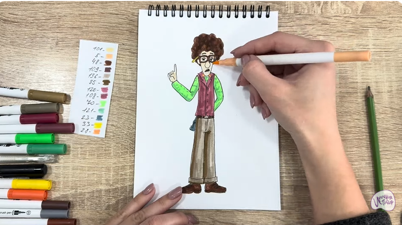 Рисуем Док Динозавров из «Доктор Динозавров»