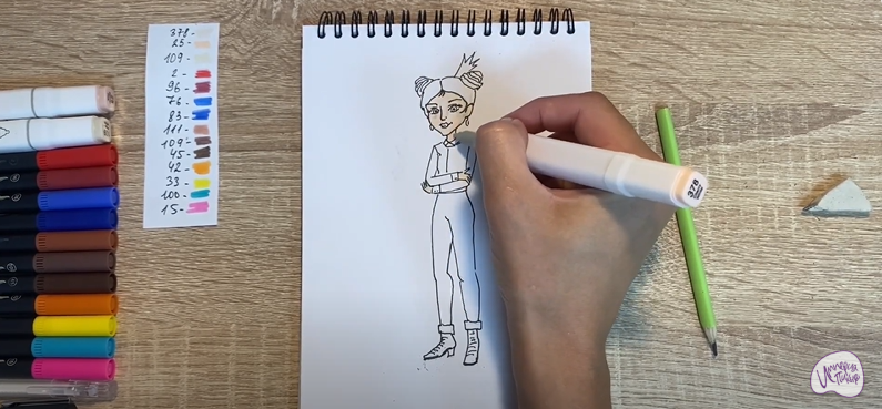 Рисуем Даша из "Царевны"
