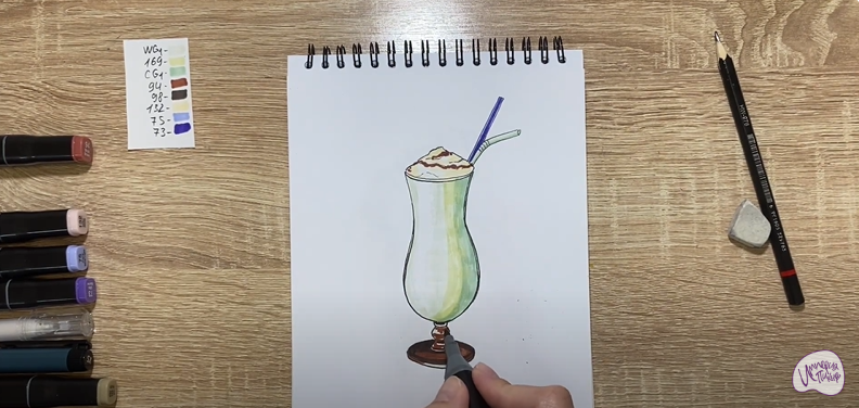 Рисуем Молочный коктейль