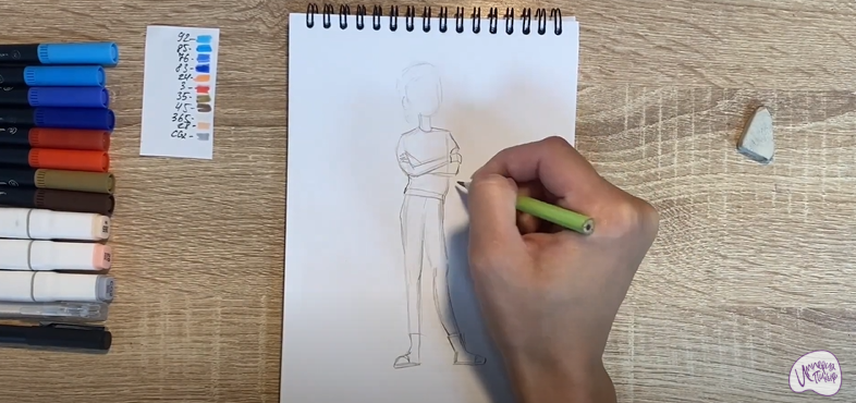 Рисуем Кристина из мультфильма "Финник"