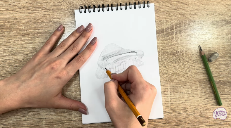 Рисуем Заколка-краб