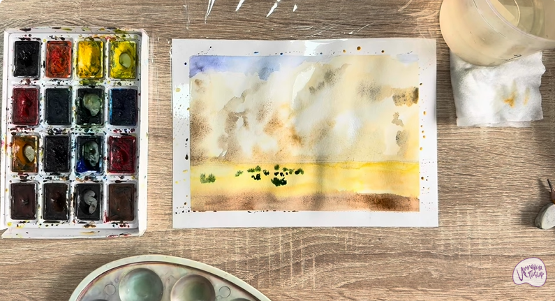 Рисуем Песчаная буря