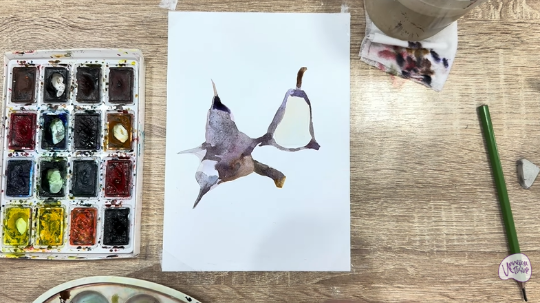 Рисуем Водяной орех