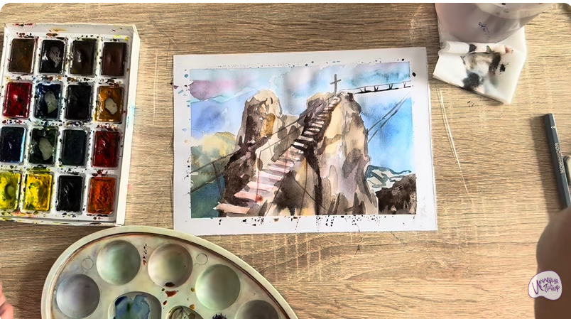 Рисуем Гора Ай-Петри