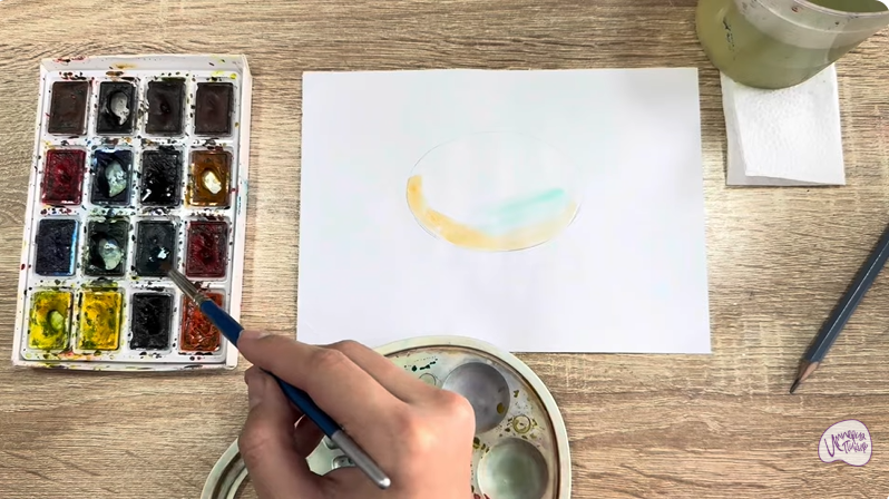 Рисуем Камень опал