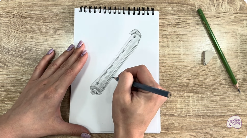 Рисуем Коклюшки для завивки