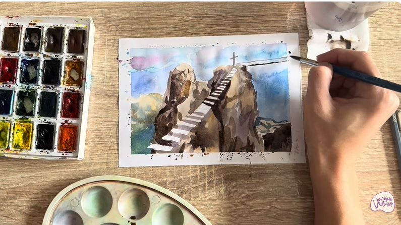 Рисуем Гора Ай-Петри