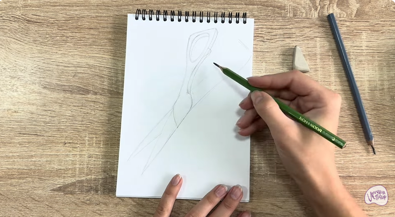 Рисуем Кухонные ножницы