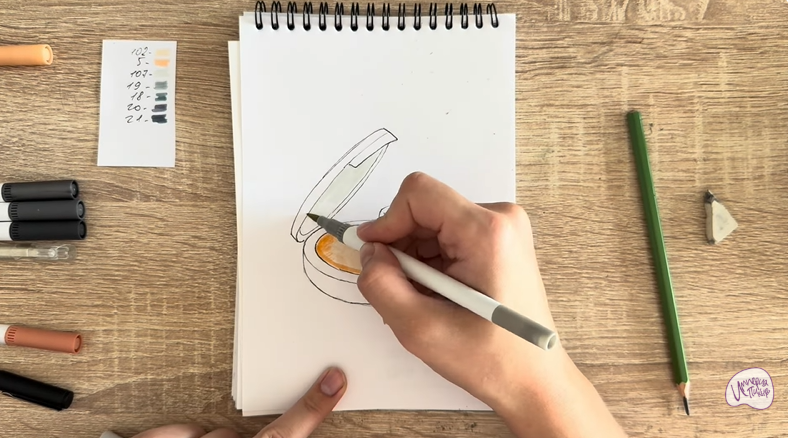 Рисуем Пудра для лица