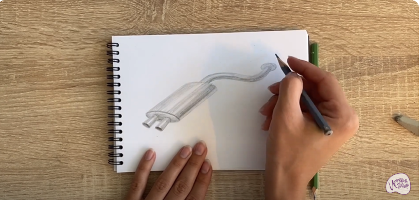 Рисуем Глушитель