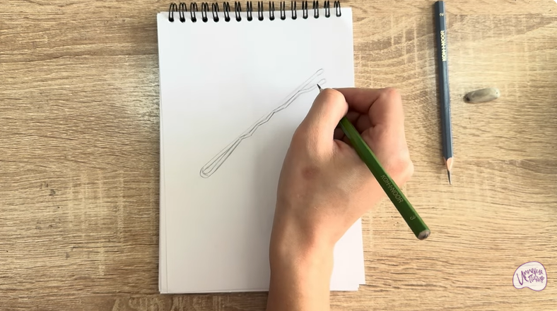 Рисуем Невидимка для волос