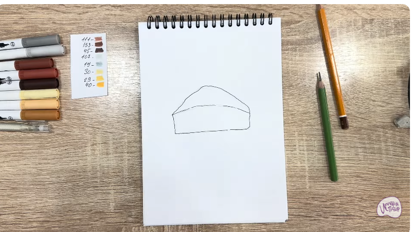 Рисуем Кекс "Зебра"