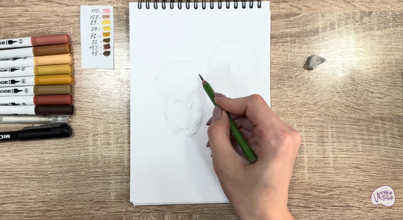 Рисуем Морт из "Мадагаскар"