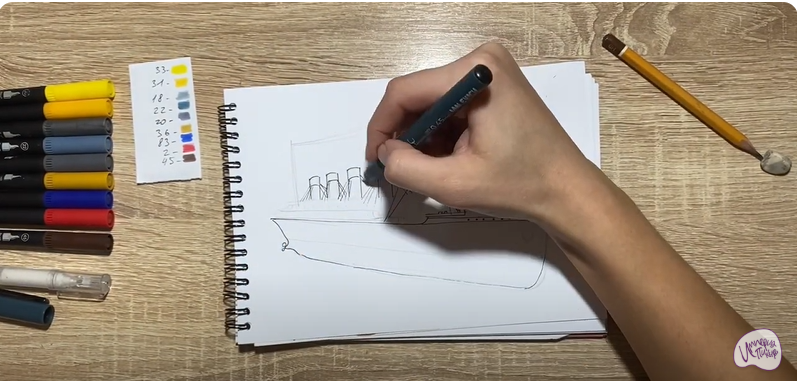 Рисуем Титаник